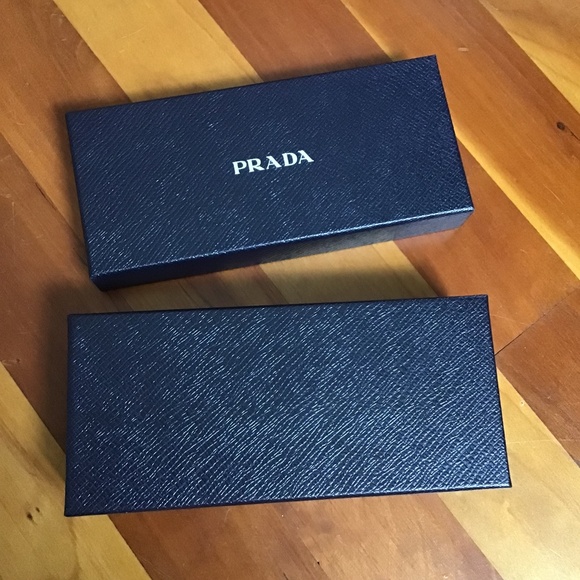 Prada Glasses Case & Box and Eyeglass Cleaning Cloth New Unused - Picture 8 of 10
